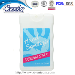 20ml waterless card hand sanitizer quality corporate gifts