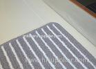 Grey Non-Skid Rectangular Printed Floor Mats , Recycled cotton Kitchen Mats