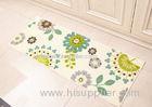 White Dandelion flowers style Anti-slip printed floor mats for Home decoration in kitchenroom , 451