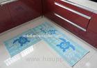 Recycled Rectangular decorative kitchen floor mats support Dry cleaning
