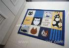 Square Skidproof household Decorative Door Mats of Recycled cotton