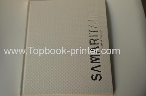 Excellent silver stamping bubble wrapped hardcover or hardbound clothing magazine printing