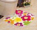 Anti slip U shape Toilet Floor Mat , 100% microfiber toilet pedestal mats