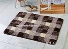 Black white mix fashion microfiber anti slip floor mat for bath room / toilet