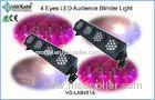 48pcs 4 Eyes RGBLED Par Can Lights 3 Basic Colors LED Audience Blinder Light