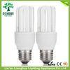 Halogen 3U Shaped Fluorescent Light Bulbs / Compact Fluorescent Lamps With High Powder