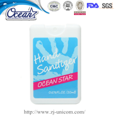 20ml card waterless hand sanitizer promotional items