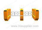 RS485 Yellow Swing Barrier Gate With IR Sensor Anti-pinch Bi-direction Door