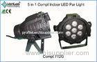 Compat Indoor Led Par Light 5 in 1 RGBWA DMX-512 8CH Professional Stage Lighting