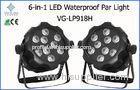 RGBWAUV 6in1 IP65 9pcs 18W Waterproof Disco LED Par Can Lights Outdoor LED Par