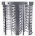 Indoor One-way Direction Full Height Turnstile with Stainless Steel Tube for Bus Station