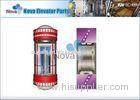 Customized Elevator Observation Cabins , Mirror Stainless Steel Elevator Cabin