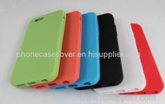 2015 China cheap wholesale simple solid color silicone case cover for iphone 6 4.7 inch