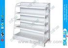 Single Sided Supermarket Display Shelves steel Light Duty with Wire mesh