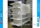 Powder Finish Metal Supermarket Display Shelves Light Duty for Shoes , 300mm Depth