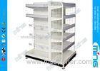 Metal Light Duty Supermarket Display Shelves Powder Finish , Three Sided