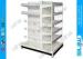 Metal Light Duty Supermarket Display Shelves Powder Finish , Three Sided