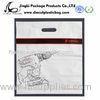 Glue Die Cut Handle store Plastic Bags resealable with Custom Logo , 100mm width