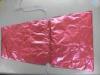 Recyclable LDPE Plastic Drawstring Bags for Flowers , red printed Polybag
