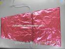 Recyclable LDPE Plastic Drawstring Bags for Flowers , red printed Polybag
