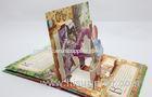 Christmas Greeting Card Pop Up Book Printing Service With DVD / CD / VCD