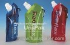 Customed Printed Foldable Plastic Water Bag With Carabiner / BPA Free