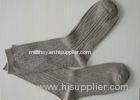 Cotton Plain Mens Wool Socks , Business Men's Black / Brown Socks