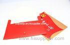 Red Coloured Paper Card Printing Service A6 A3 A4 With Gloss / Matt Lamination