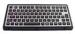 Electroplated titanium black rear panel mounted keyboard with Linux , Unix , Mac OSX