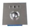 Dust-proof 25mm steel mini stainless steel trackball with top panel mount , 3 mouse button