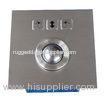 Dust-proof 25mm steel mini stainless steel trackball with top panel mount , 3 mouse button