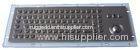 Mini washable IP65 static industrial trackball keyboard with FN keys metallic keyboard