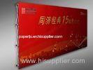 red Pop Up Tension Fabric Banner Display Stands printing for trade show