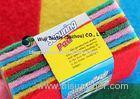 Colourful Heavy-duty Scouring Pad , Dish Washing Pad Sponge Cleaning