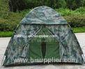 Travel Camo Waterproof Nylon Fabric Tent , Outdoor Camping Gear