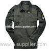 Fashion Cotton Police Casual Mens Cargo Shirt With Solid Color