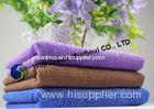 Quick-drying microfiber bath towels for camping , personalized purple bath towels