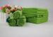 100% Polyester Microfiber Green Bath Towels , Durable for Bathroom