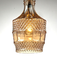 Carved bottle glass chandelier &Coffee bar glass hanging lamps