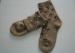 Custom 50% Acrylic Terry-loop Socks , Soft Winter Ladies Socks With Jacquard Logo