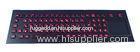 Panel mounting Industrial Backlit USB Keyboard with touchpad , red or blue color