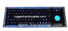 Small Black Industrial USB Keyboard with chamelone backlight trackball , 69 keys