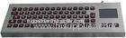 IP65 weatherproof Industrial Desktop Metal Keyboard With Touchpad For Military