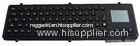 Black titanium water resistance industrial metal keyboard with touchpad for Marine