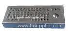 Washable desk top stainless steel keyboard with trackball OTB / LTB kioskkeyboard