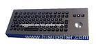 Waterproof IP65 Desktop Industrial Keyboard With Trackball / rollerball keyboard