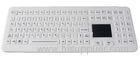 Movable desktop waterproof rubber medical grade keyboards with touchpad