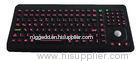 Backligh silicone industrial keyboard with built in trackball / IP65 keyboar for military