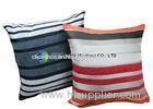 Bright Superfine StripedChenille Cushion For Sofa , Chenille Pillow