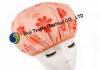 Waterproof Floral Printed Hair Drying Turban Towel , Round Shower Cap